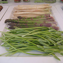 3 colors of Asparagus